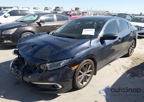 2019 Honda Civic Ex-L из США, поврежденный, VIN 19XFC1F78KE019983